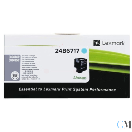 Original Lexmark 24B6717 Toner-Kit cyan, 13.000 Seiten ISO/IEC 19752