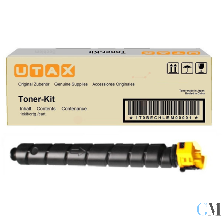 Original Utax 1T02RMAUT0/CK-8513Y Toner-Kit gelb, 20.000 Seiten ISO/IEC 19798