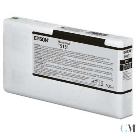Original Epson C13T913100/T9131 Tintenpatrone schwarz foto 200ml