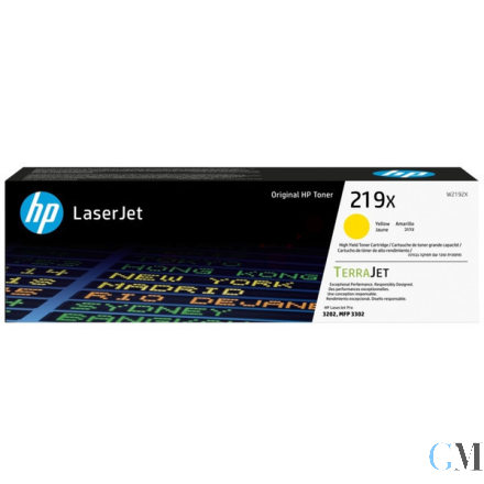 Original HP W2192X/219X Tonerkartusche gelb High-Capacity, 2.500 Seiten ISO/IEC 19798