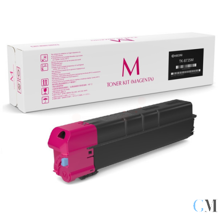 Original Kyocera 1T02XNBNL0/TK-8735M Toner-Kit magenta, 40.000 Seiten/5%