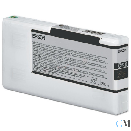 Original Epson C13T55W100 Tintenpatrone schwarz foto 200ml