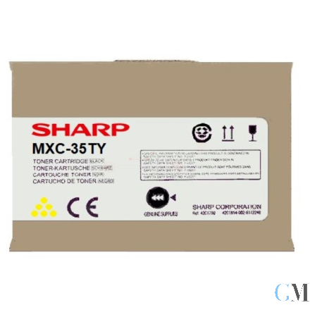 Original Sharp MXC-35TY Toner-Kit gelb, 6.000 Seiten/5%