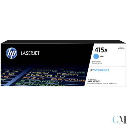 Original HP W2031A/415A Tonerkartusche cyan, 2.100 Seiten ISO/IEC 19798