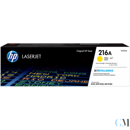Original HP W2412A/216A Tonerkartusche gelb, 850 Seiten ISO/IEC 19752