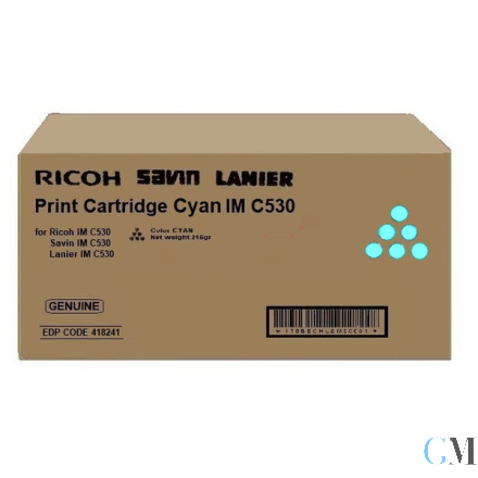 Original Ricoh 418241/IMC530 Toner-Kit cyan, 18.000 Seiten/5%
