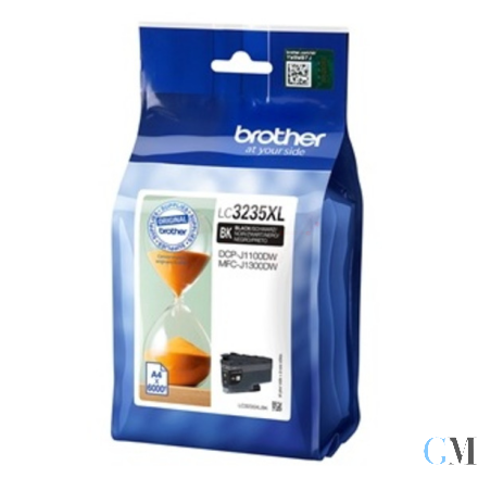Original Brother LC-3235XLBK Tintenpatrone schwarz, 6.000 Seiten