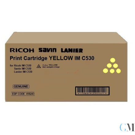 Original Ricoh 418243/IMC530 Toner-Kit gelb, 18.000 Seiten/5%