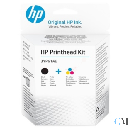 Original HP 3YP61AE/GT52 Druckkopf Multipack schwarz + CMY VE=2