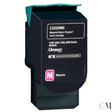 Original Lexmark C232HM0 Toner-Kit magenta return program, 2.300 Seiten ISO/IEC 19752