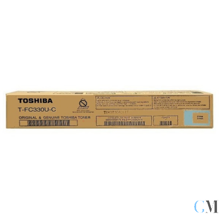 Original Toshiba 6AG00009130/T-FC330EC Toner cyan, 17.400 Seiten