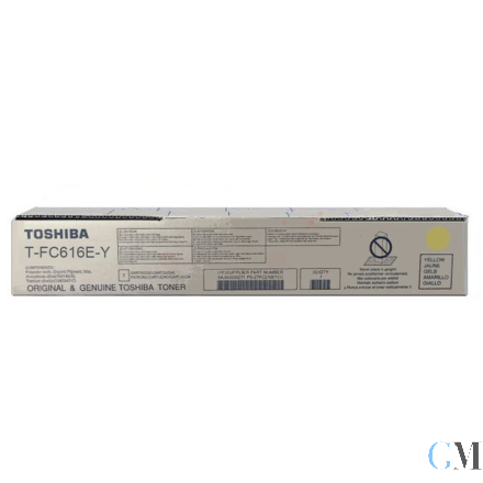 Original Toshiba 6AK00000379/T-FC616EY Toner gelb, 39.200 Seiten