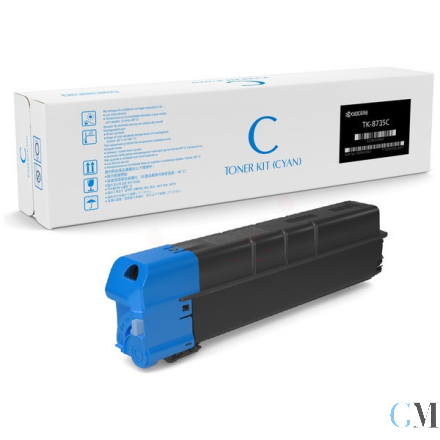 Original Kyocera 1T02XNCNL0/TK-8735C Toner-Kit cyan, 40.000 Seiten/5%