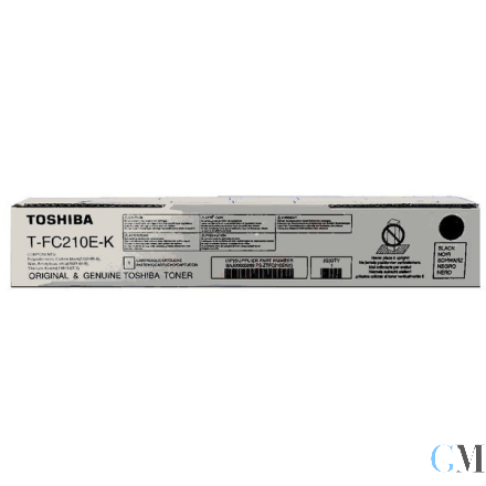 Original Toshiba 6AJ00000269/T-FC210EK Toner-Kit schwarz, 38.400 Seiten/5%
