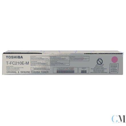 Original Toshiba 6AJ00000270/T-FC210EM Toner-Kit magenta, 33.600 Seiten/5%