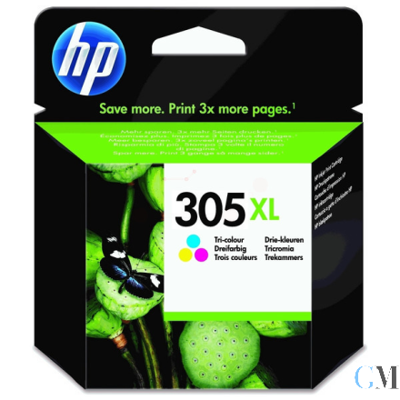 Original HP 3YM63AE/305XL Druckkopfpatrone color High-Capacity, 200 Seiten