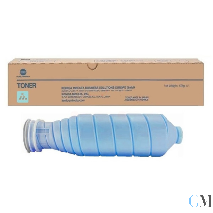Original Konica Minolta ACVV450/TN-627C Toner cyan, 208.400 Seiten