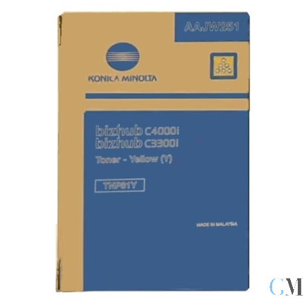 Original Konica Minolta AAJW251/TNP-81Y Toner gelb, 9.000 Seiten