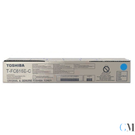 Original Toshiba 6AK00000369/T-FC616EC Toner cyan, 39.200 Seiten