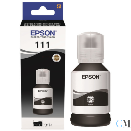 Original Epson C13T03M140/111 Tintenflasche schwarz High-Capacity, 6.000 Seiten 120ml