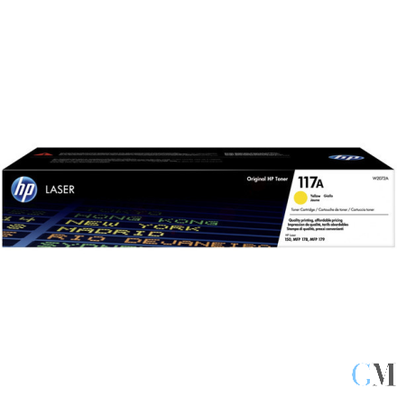 Original HP W2072A/117A Toner-Kit gelb, 700 Seiten ISO/IEC 19798