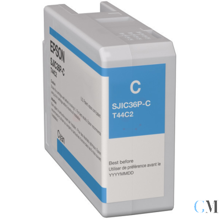 Original Epson C13T44C240/SJIC-36-P-C Tintenpatrone cyan 80ml