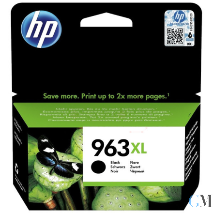 Original HP 3JA30AE#301/963XL Tintenpatrone schwarz High-Capacity Blister Multi-Tag, 2.000 Seiten 47.86ml