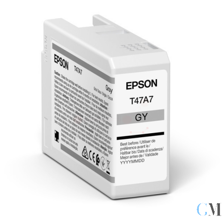 Original Epson C13T47A700/T47A7 Tintenpatrone grau 50ml