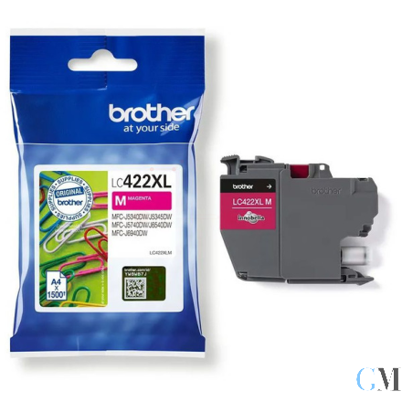 Original Brother LC-422XLM Tintenpatrone magenta High-Capacity, 1.500 Seiten