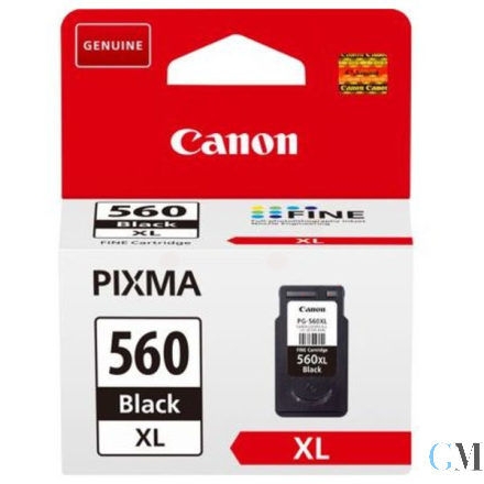 Original Canon 3712C001/PG-560XL Druckkopfpatrone schwarz High-Capacity, 400 Seiten ISO/IEC 24711 14.3ml