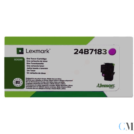 Original Lexmark 24B7183 Toner-Kit magenta, 6.000 Seiten ISO/IEC 19752
