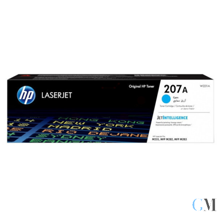 Original HP W2211A/207A Tonerkartusche cyan, 1.250 Seiten ISO/IEC 19752