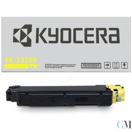 Original Kyocera 1T02YJANL0/TK-5370Y Toner gelb, 5.000 Seiten ISO/IEC 19752