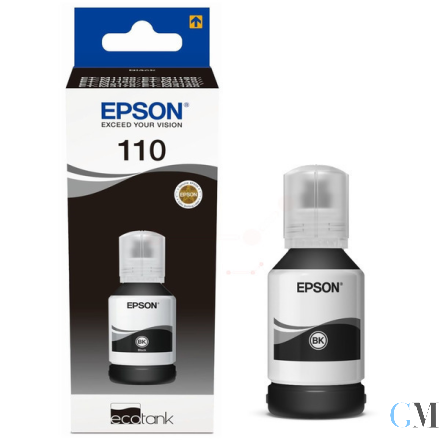 Original Epson C13T03P14A/110 Tintenflasche schwarz, 6.000 Seiten 120ml
