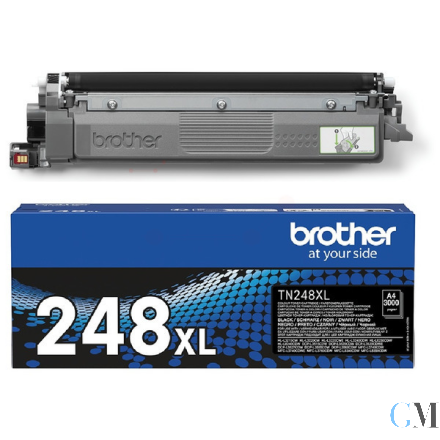 Original Brother TN-248XLBK Toner-Kit schwarz High-Capacity, 3.000 Seiten ISO/IEC 19752