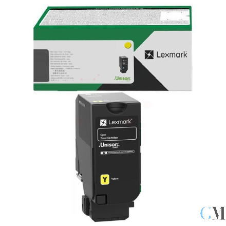 Original Lexmark 71C0H40 Toner-Kit gelb, 10.500 Seiten ISO/IEC 19752