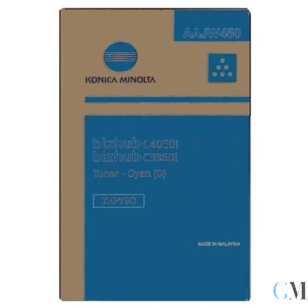 Original Konica Minolta AAJW450/TNP-79C Toner cyan, 9.000 Seiten