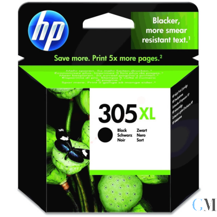 Original HP 3YM62AE/305XL Druckkopfpatrone schwarz High-Capacity, 240 Seiten