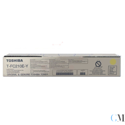 Original Toshiba 6AJ00000271/T-FC210EY Toner-Kit gelb, 33.600 Seiten/5%