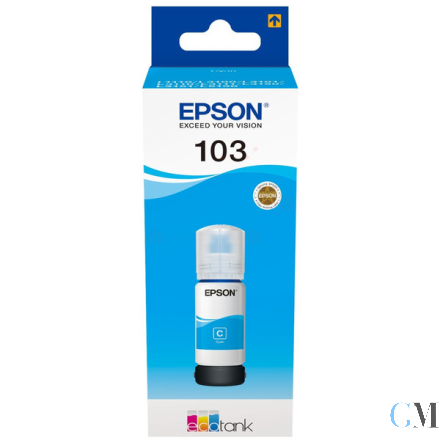 Original Epson C13T00S24A/103 Tintenflasche cyan, 4.500 Seiten 70ml