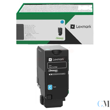 Original Lexmark 71C2XC0 Toner-Kit cyan extra High-Capacity return program, 12.500 Seiten ISO/IEC 19752
