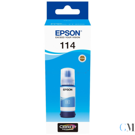 Original Epson C13T07B240/114 Tintenflasche cyan, 6.700 Seiten 2300 Fotos 70ml
