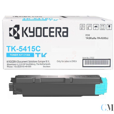 Original Kyocera 1T02Z7CNL0/TK-5415C Toner-Kit cyan, 13.000 Seiten ISO/IEC 19752