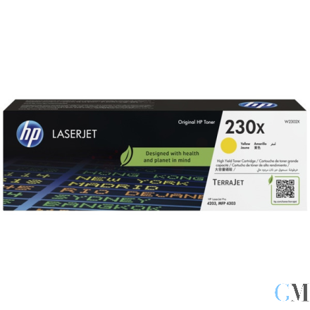 Original HP W2302X/230X Tonerkartusche gelb High-Capacity, 5.500 Seiten ISO/IEC 19798