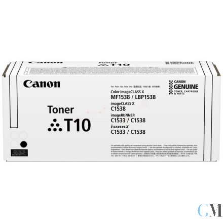 Original Canon 4566C001/T10 Tonerkartusche schwarz High-Capacity, 13.000 Seiten ISO/IEC 19752