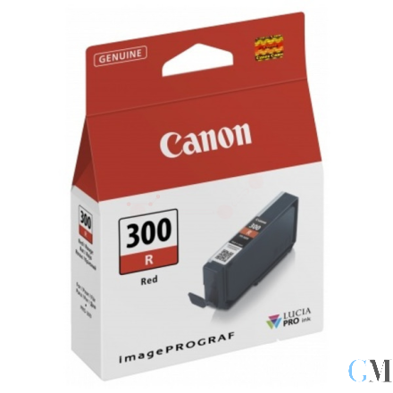 Original Canon 4199C001/PFI-300R Tintenpatrone rot 14,4ml