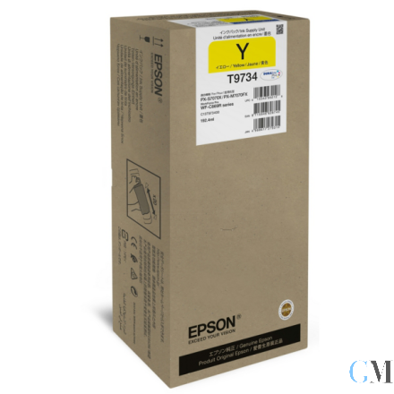 Original Epson C13T97340N/T9734 Tintenpatrone gelb, 22.000 Seiten 192.4ml