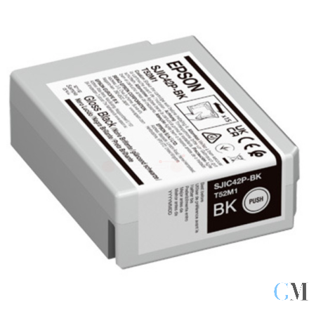 Original Epson C13T52M140/SJIC-42-P-BK Tintenpatrone schwarz glossy 50ml