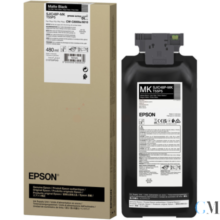 Original Epson C13T55P540/SJIC-48-P-MK Tintenpatrone schwarz matt 480ml
