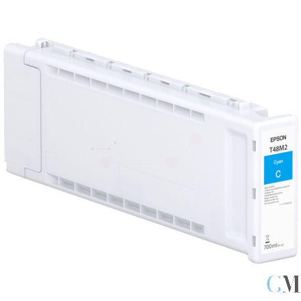 Original Epson C13T48M200/T48M2 Tintenpatrone cyan High-Capacity 700ml